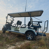 Chariots de golf Buggy électriques personnalisés, 6 sièges, 4 + 2 personnes, nouveau design avec prix bon marché 