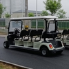 Voiture de club de golf avec voiture de chasse levée par pare-brise 6 passagers