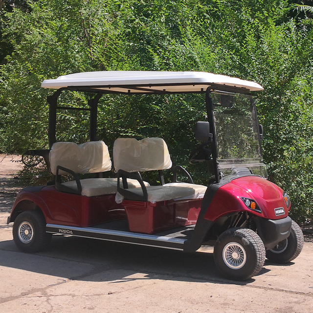 Chariot de golf électrique 4 places avec moteur AC 48 V 5 kW