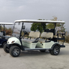 Chariots de golf Buggy électriques personnalisés, 6 sièges, 4 + 2 personnes, nouveau design avec prix bon marché 